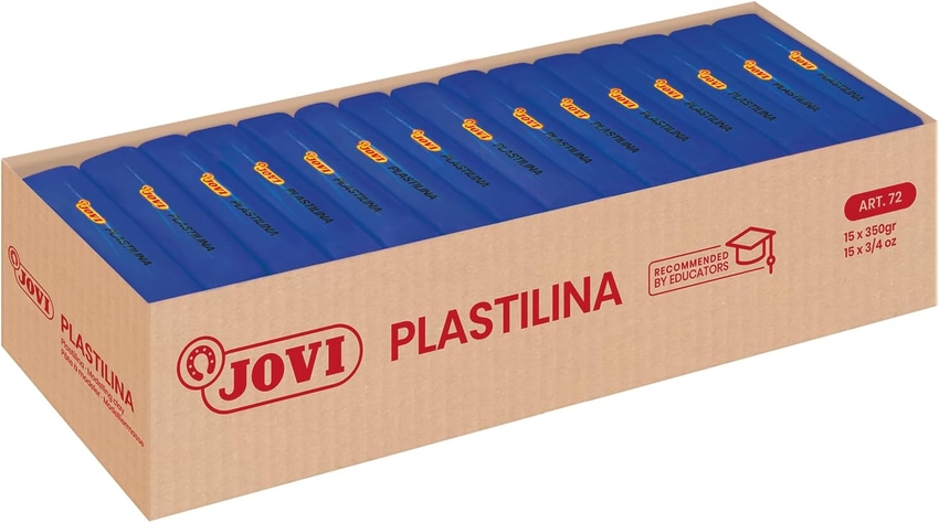 C/15 TACOS PLASTILINA JOVI 72 GRANDE 350G. AZUL OSCURO