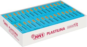 C/30 TACOS PLASTILINA JOVI 70 PEQUEÑA 50G. AZUL CLARO