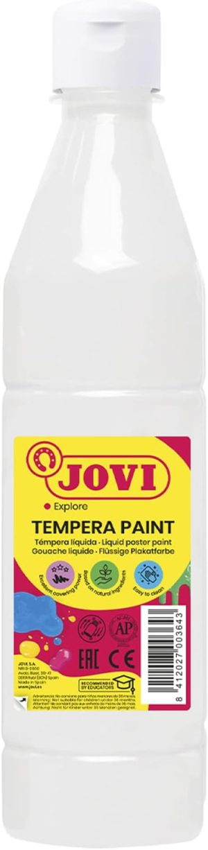Bote tempera liquida jovi blanco 500 ml