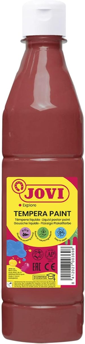 Bote tempera liquida jovi marron 500 ml