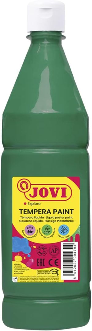 Bote tempera liquida jovi 1000ml verde oscuro