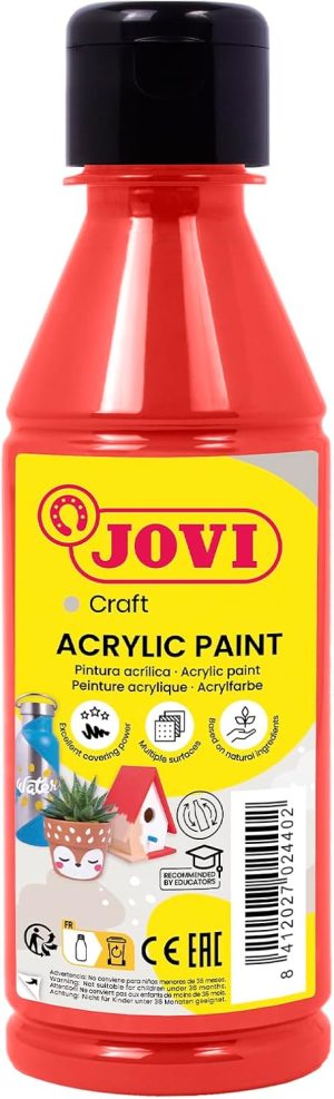 BOTE PINTURA JOVIDECOR ACRYL BERMELLON 250ML
