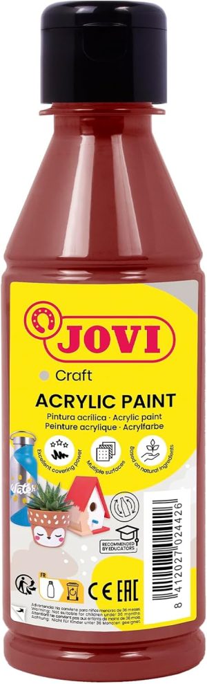 BOTE PINTURA JOVIDECOR ACRYL MARRON 250ML
