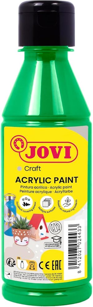 BOTE PINTURA JOVIDECOR ACRYL VERDE MEDIO 250ML