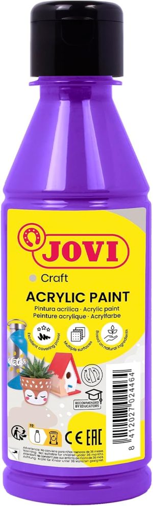 BOTE PINTURA JOVIDECOR ACRYL VIOLETA 250ML