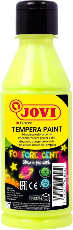 BOTELLA TEMPERA FOSFORESCENTE AMARILLO 250ML