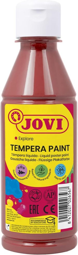 BOTE TEMPERA LIQUIDA JOVI 250ML MARRON