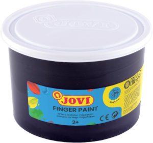 Bote pintura de dedos 500ml negro