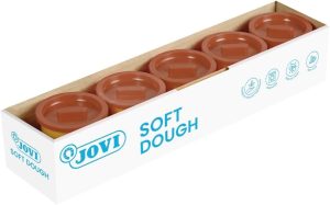 Pack 5 botes blandiver soft dough 110 g. color marron