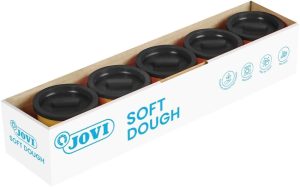Pack 5 botes blandiver soft dough 110 g. color negro