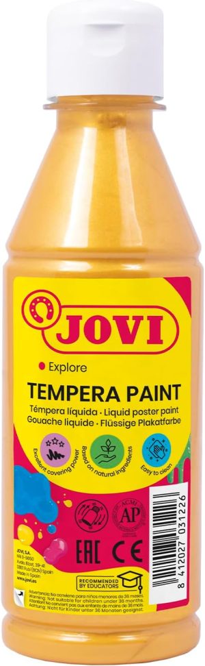 Bote tempera liquida jovi 250ml metalic oro
