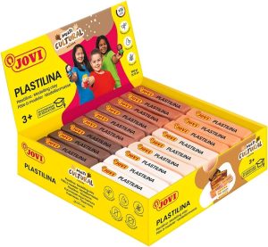 C/18 tacos plastilina jovi 70 pequeña 50g. colores multicultural