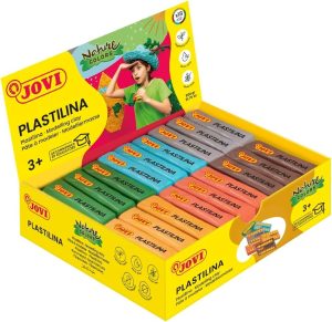 C/18 tacos plastilina jovi 70 pequeña 50g. colores nature