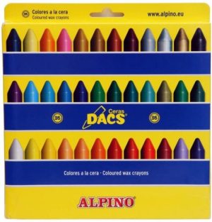 Estuche 36 ceras dacs blandas colores surtidos