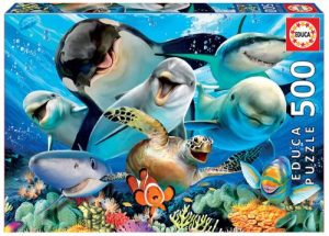 SELFIE BAJO EL AGUA PUZZLE 500 PIEZAS