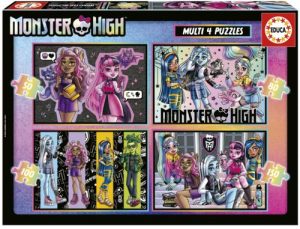 PUZZLE MULTI 4 MONSTER HIGH 50-80-100-150 PIEZAS