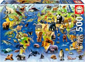 PUZZLE 500 PIEZAS ESPECIES EN PELIGRO DE EXTINCION