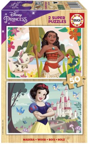 PUZZLE 2X50 PIEZAS DISNEY PRINCESS