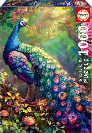 PUZZLE 1000 PIEZAS JARDIN DEL PAVO REAL