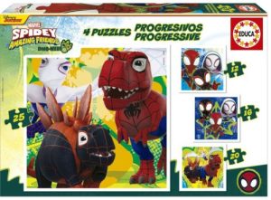 PUZZLE PROGRESIVO SPIDEY &HIS FRIENDS 12 16 20 25