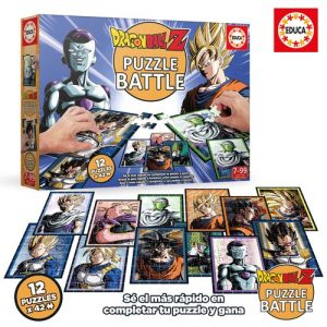 DRAGON BALL Z PUZZLE BATTLE 12 PUZZLES DE 42  PIEZAS