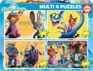 PUZZLE PROGRESIVO ZOOTROPOLIS 2 50 80 100 150 PIEZAS