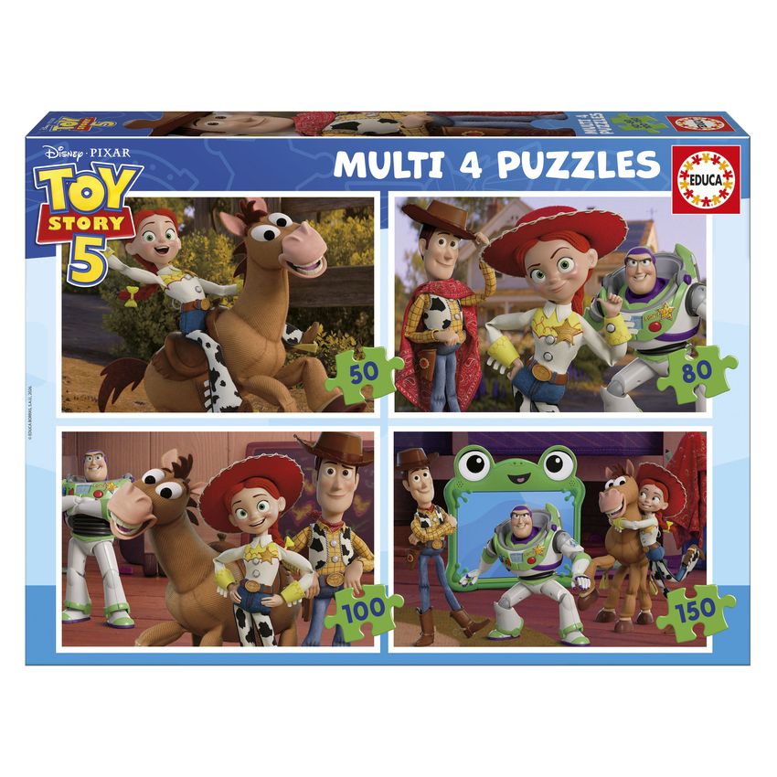 PUZZLE MULTI 4 TOY STORY 5 50 80 100 150 PIEZAS