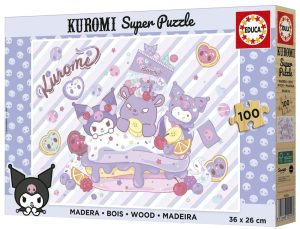 PUZZLE 100 PIEZAS MADERA HELLO KITTY KUROMI