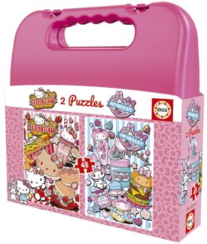 PUZZLE 2X48 PIEZAS HELLO KITTY