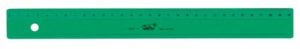 C/20 REGLAS 30CM METACRILATO VERDE SAFTA