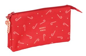 PORTATODO TRIPLE CARAMELOS MERRY XMAS 22x12x3cm