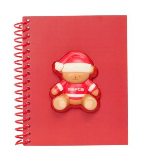 BLOC DE NOTAS FRONTAL SQUISHY OSITO ROJO 13,5x17,9x1,9cm