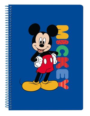 LIBRETA CUARTO 80 HOJAS TAPAS DURAS MICKEY MOUSE TODAY 15,5x22x1cm