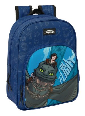 MOCHILA INFANTIL ADAPTABLE CARRO COMO ENTRENAR A TU DRAGON 26x34x11cm