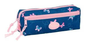 PORTATODO TRIPLE PEQUEÑO CON GOMA ELASTICA 22CM BLACKFIT8 MARIPOSAS 22x8,5x6cm