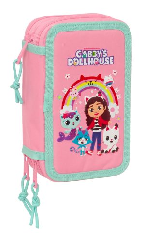 PLUMIER TRIPLE 37 PIEZAS GABBY'S DOLLHOUSE 12,5x19,5x5,5cm