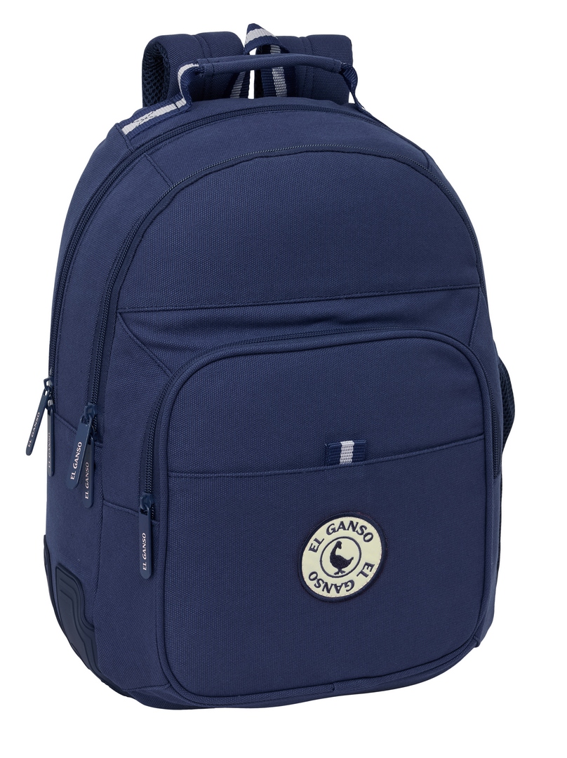 MOCHILA DOBLE ADAPTABLE A CARRO EL GANSO JEANS 32x42x15cm