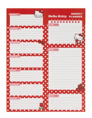 PLANING SEMANAL HELLO KITTY 19x25,5cm