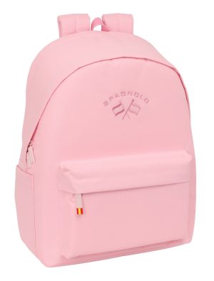 MOCHILA DOBLE PARA PORTATIL 15,6+USB SPAGNOLO ROSA 31x44x18cm