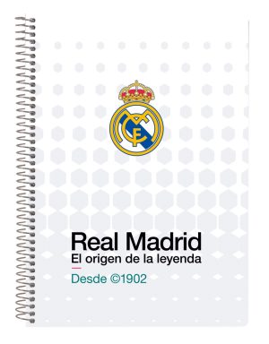 CUADERNO CUARTO 80H TAPAS DURAS REAL MADRID EQUIPACION 26/27 15,5x22x1cm