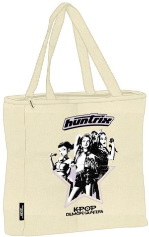 TOTE BAG CON CREMALLERA K-POP Demon Hunters - STAR 36x6,5x38cm