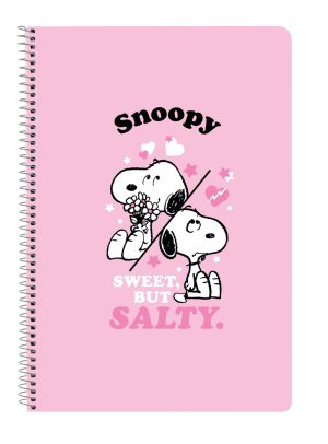 CUADERNO FOLIO 80H TAPAS DURAS SNOOPY 21,5x31x1cm
