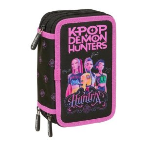 PLUMIER TRIPLE 37 PCS K-POP DEMON HUNTERS NEGRO