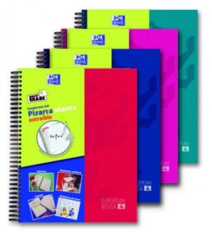 PAQ/5 BLOC Y PIZARRA A4+ 120H 90G. CUAD.5X5 SURTIDO BOOK4