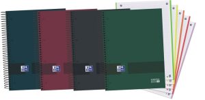 Paq/5 cuaderno espiral a4+ 120h 90g cuad 5x5 microperforado ebook5 oxford&you colores neutros