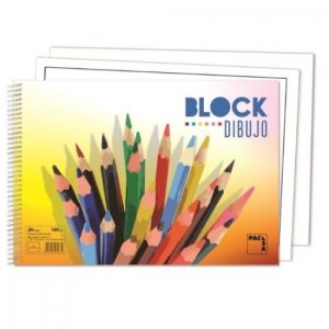 Block dibujo espiral 230x330mm 20h 130g. liso sin recuadro