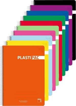Paq/5 bloc 4º 80h 90g cuadricula 46 c/m plastipac t.polipropileno