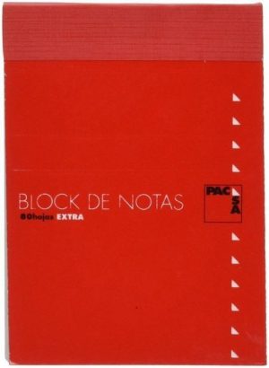 Paq/10 bloc notas con tapa 16º 80h 60gr liso