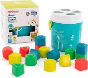 CUBOS Y FORMAS ENCAJABLES TURQUESA