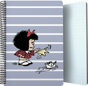 CUADERNO PP Fº 80H 90G C4MM MAFALDA BOAT 22,5x31x1,6cm